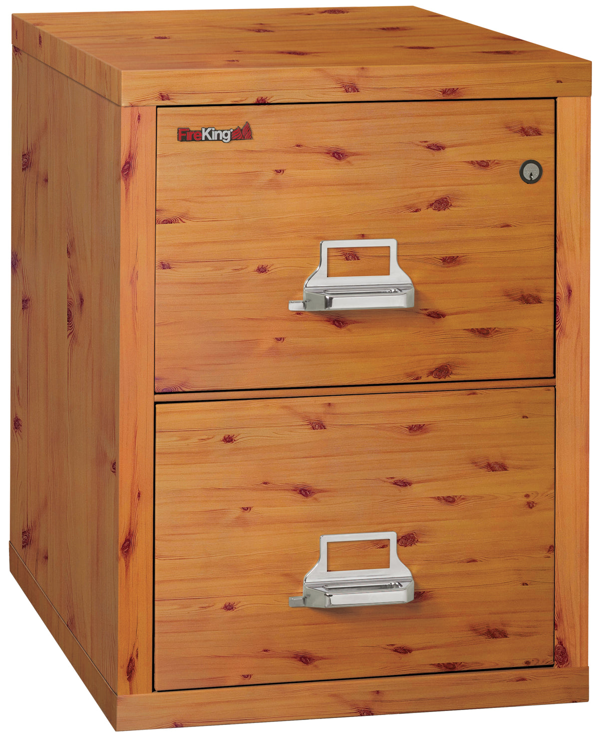 FireKing 2-2131-C Premium Designer Two Drawer Legal 31&quot; D Fire File Cabinet Knotty Pine