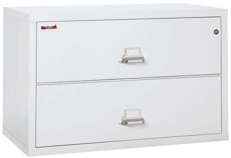 FireKing 2-4422-C Two Drawer 44&quot; W Lateral Fire File Cabinet Arctic White