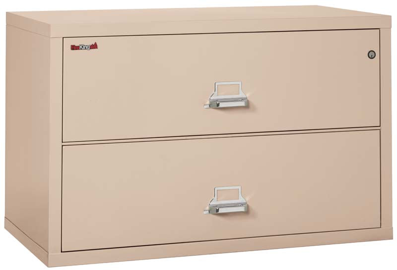 FireKing 2-4422-C Two Drawer 44&quot; W Lateral Fire File Cabinet Champagne
