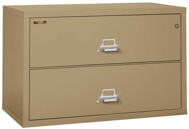FireKing 2-4422-C Two Drawer 44&quot; W Lateral Fire File Cabinet Sand