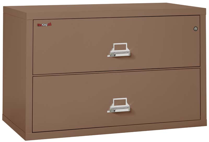FireKing 2-4422-C Two Drawer 44&quot; W Lateral Fire File Cabinet Tan