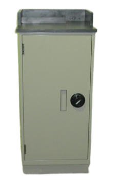 Fenco F-200 Lobby Depository Unit with Locking Cupboard Door Black