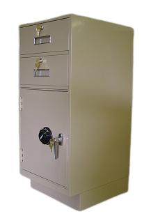 Fenco F-201 Money Drop Pedestal Unit with 2 Locking Box Drawers