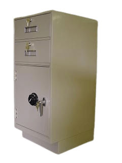 Fenco F-201 Money Drop Pedestal Unit with 2 Locking Box Drawers