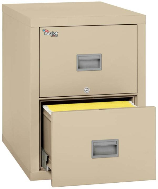 FireKing 2P2131-C 2 Drawer Patriot Vertical File Cabinet Parchment