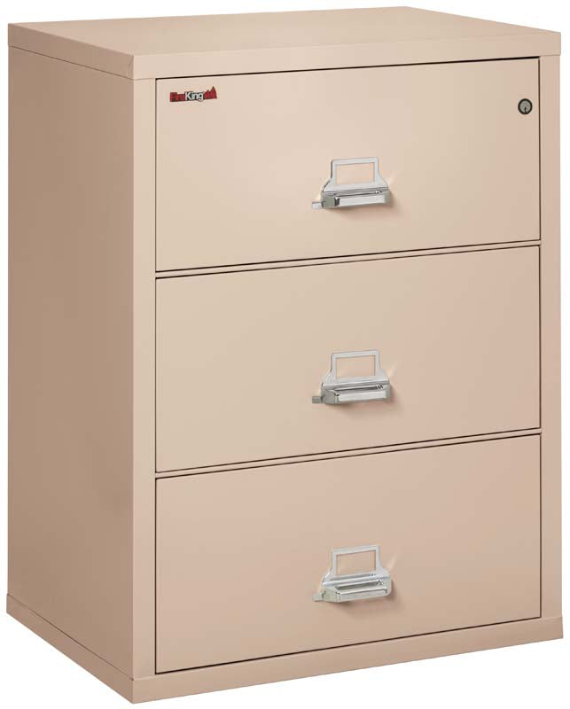 FireKing 3-3122-C Four Drawer 31&quot; W Lateral Fire File Cabinet Champagne