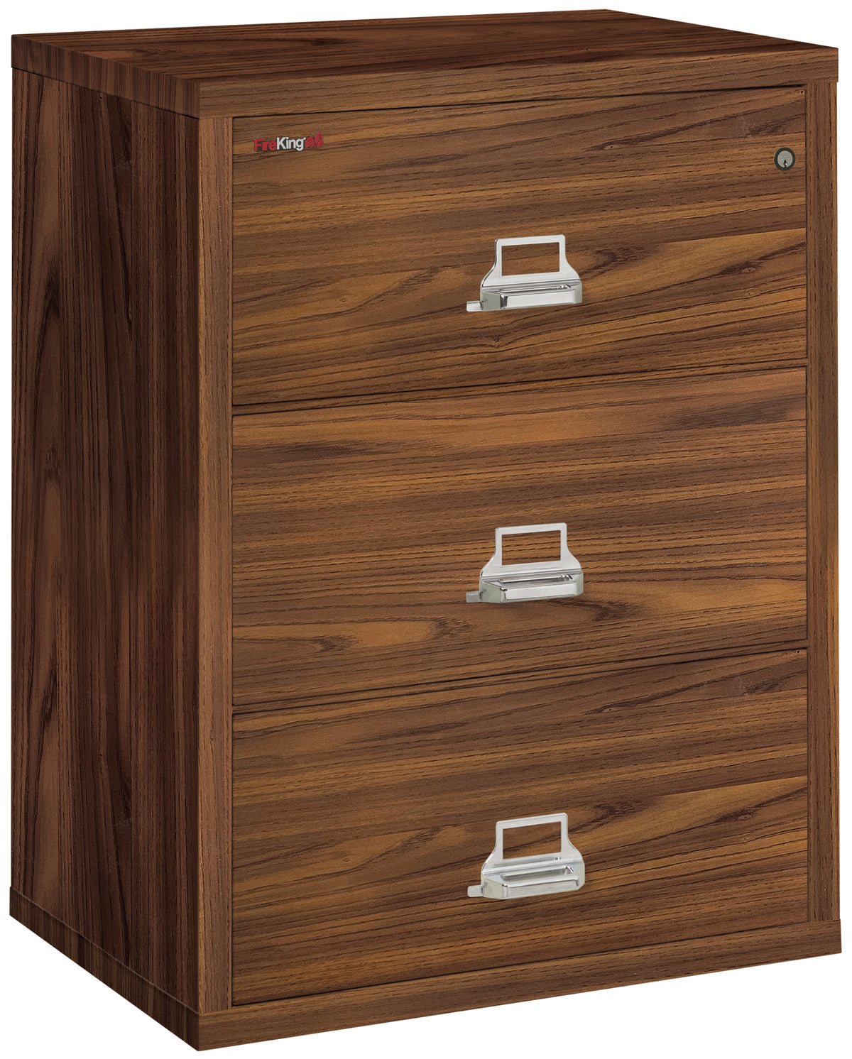 FireKing 3-3122-C Premium Designer Three Drawer 31" W Lateral Fire File Cabinet Light Chestnut