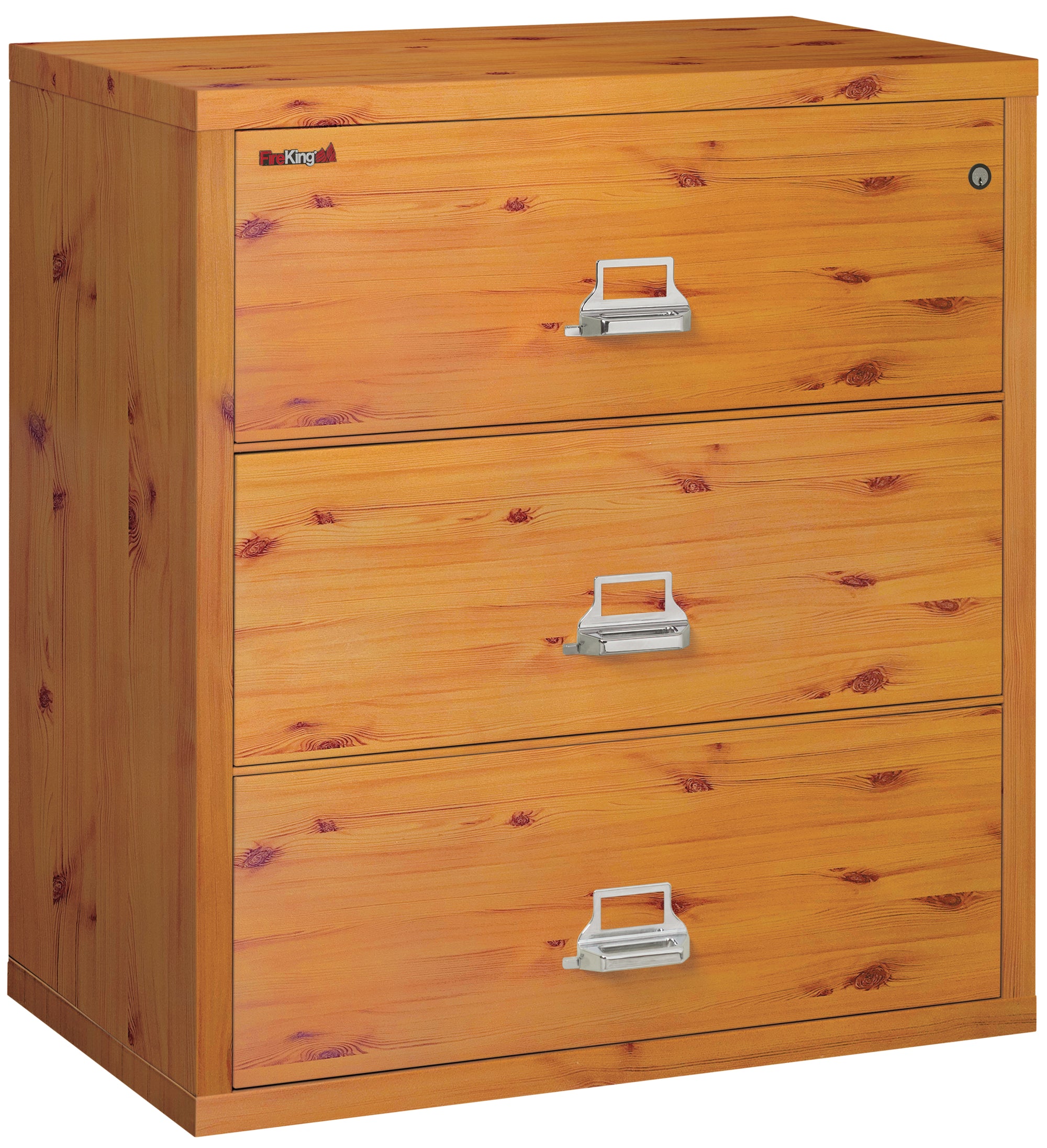 FireKing 3-3822-C Premium Designer Three Drawer 38" W Lateral Fire File Cabinet Calcutta Marble