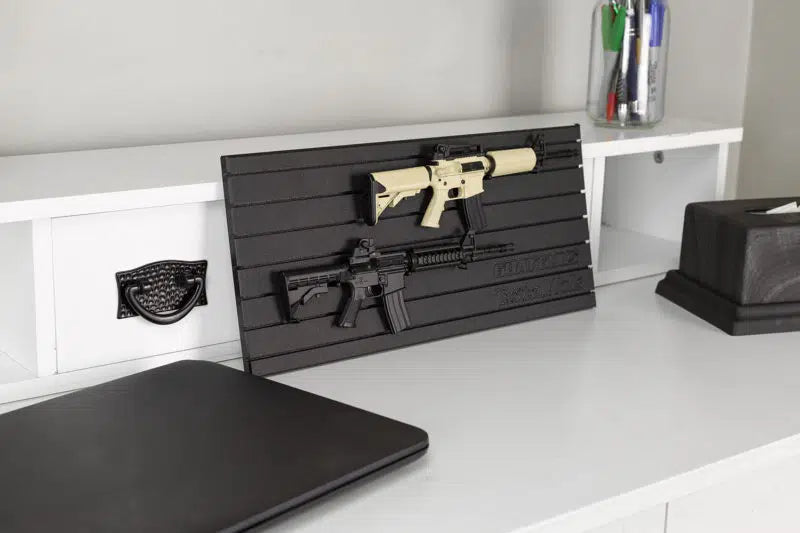 Tactical Walls Mini ModWall Goat Guns Display On Desk