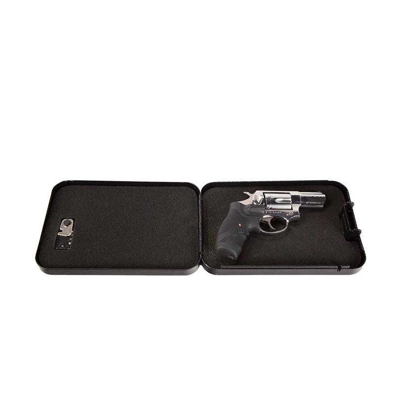 Surelock SLS-MLBC Nighthawk Series Mobile Pistol Safe 9.5&quot; with Combo Lock Door Open
