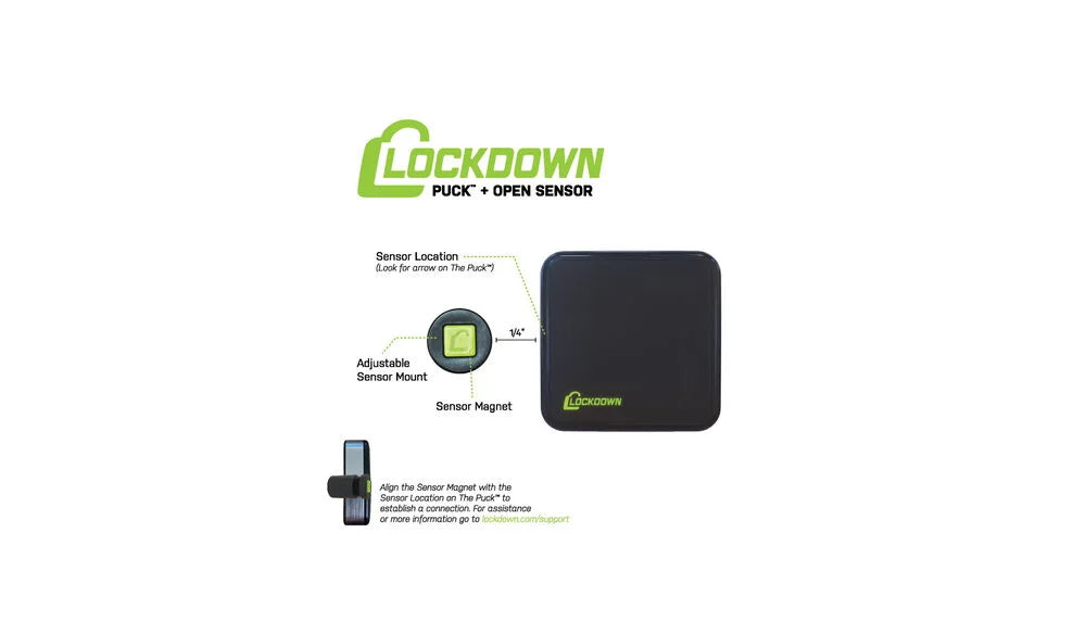 Lockdown The Puck WiFi Safe Monitor & Alarm System