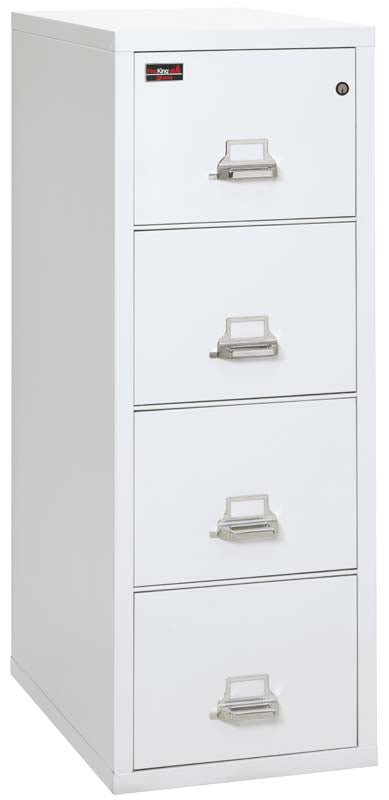 FireKing 4-2157-2 Two Hour Four Drawer Vertical Legal Fire File Cabinet Arctic White