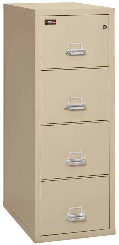 FireKing 4-2157-2 Two Hour Four Drawer Vertical Legal Fire File Cabinet Parchment