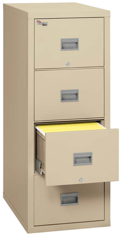 FireKing 4P2131-C 4 Drawer Patriot Vertical File Cabinet Third Drawer Open Full