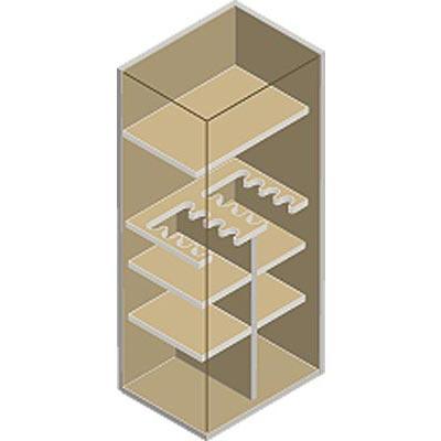 AMSEC NF5924 gun safe interior configuration diagram
