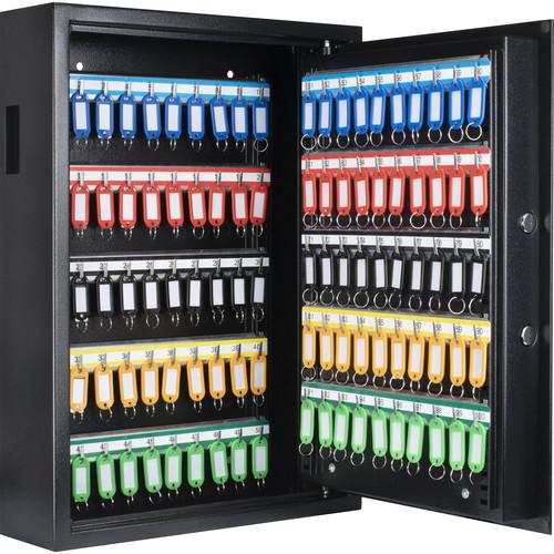 Barska AX13370 100 Key Cabinet Digital Wall Safe - Black