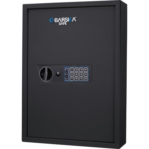 Barska AX13370 100 Key Cabinet Digital Wall Safe - Black