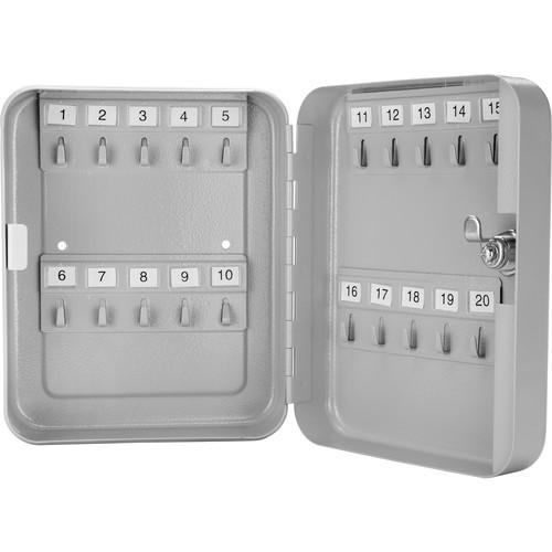 Barska CB12482 20 Keys Lock Box Grey Opening Showing Numbering