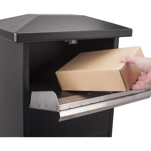 Barska CB13332 Black Parcel Mailbox with Package Compartment MPB-600