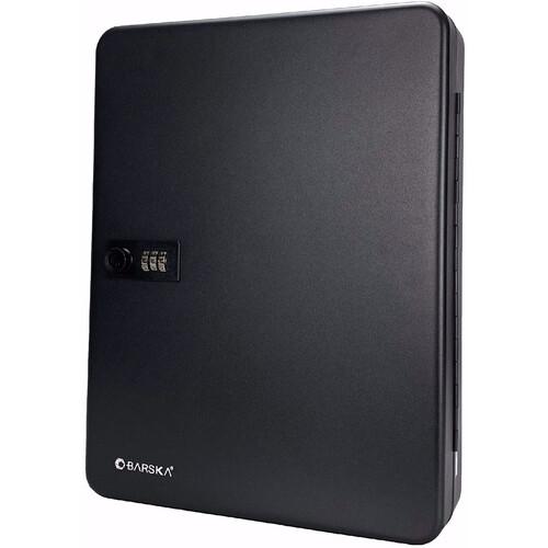 Barska CB13608 156 Keys Lock Box with Combination Lock Angled