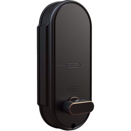 Barska EA13580 Biometric Keypad Door Lock Backside Angled