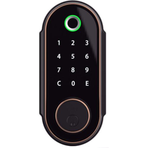 Barska EA13580 Biometric Keypad Door Lock Front View Displaying Number Pad