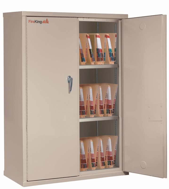 FireKing CF4436-MD Secure Storage Cabinet Parchment Legal Open
