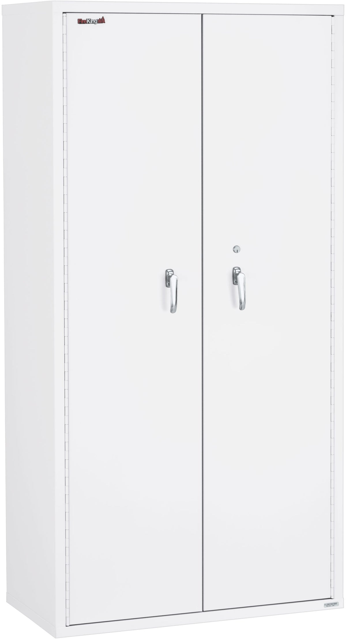FireKing CF7236-D Secure Storage Cabinet Arctic White Closed