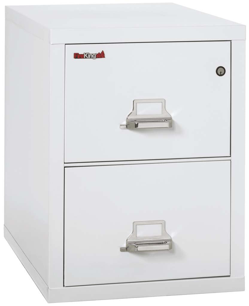 FireKing 2-2131-C Two Drawer Legal 31&quot; D Fire File Cabinet Arctic White