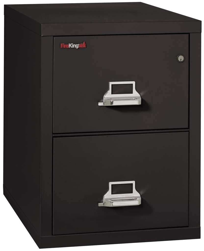FireKing 2-2131-C Two Drawer Legal 31&quot; D Fire File Cabinet Black