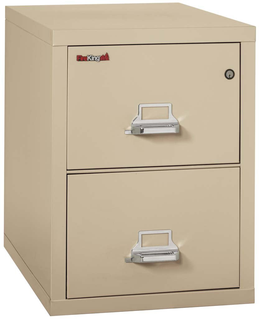 FireKing 2-2131-C Two Drawer Legal 31" D Fire File Cabinet Parchment