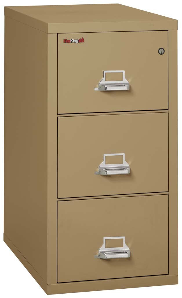 FireKing 3-2131-C Three Drawer Legal 31" D Fire File Cabinet Sand