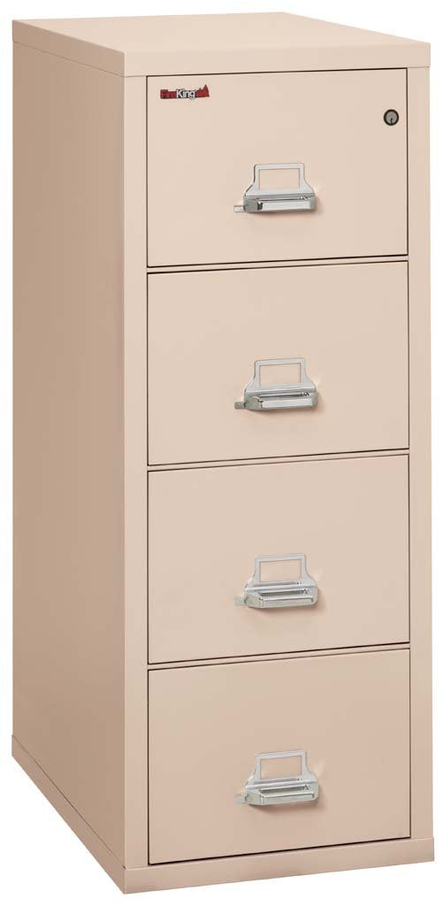 FireKing 4-2131-C Four Drawer Legal 31&quot; D Fire File Cabinet Champagne