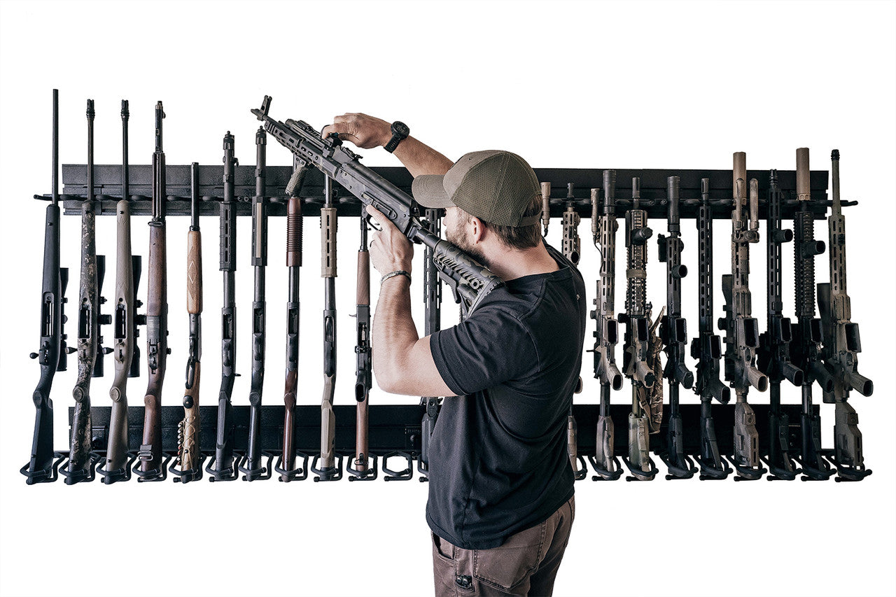Hold Up Displays Ultimate Rifle Rack Slatwall Display Package HD108 ...
