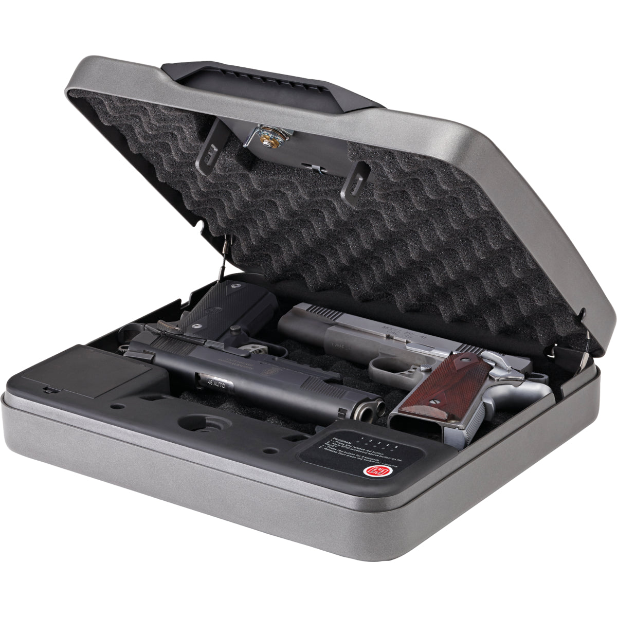 Hornady Rapid Safe 4800KP XXL RFID 98141 Open with Handguns 2