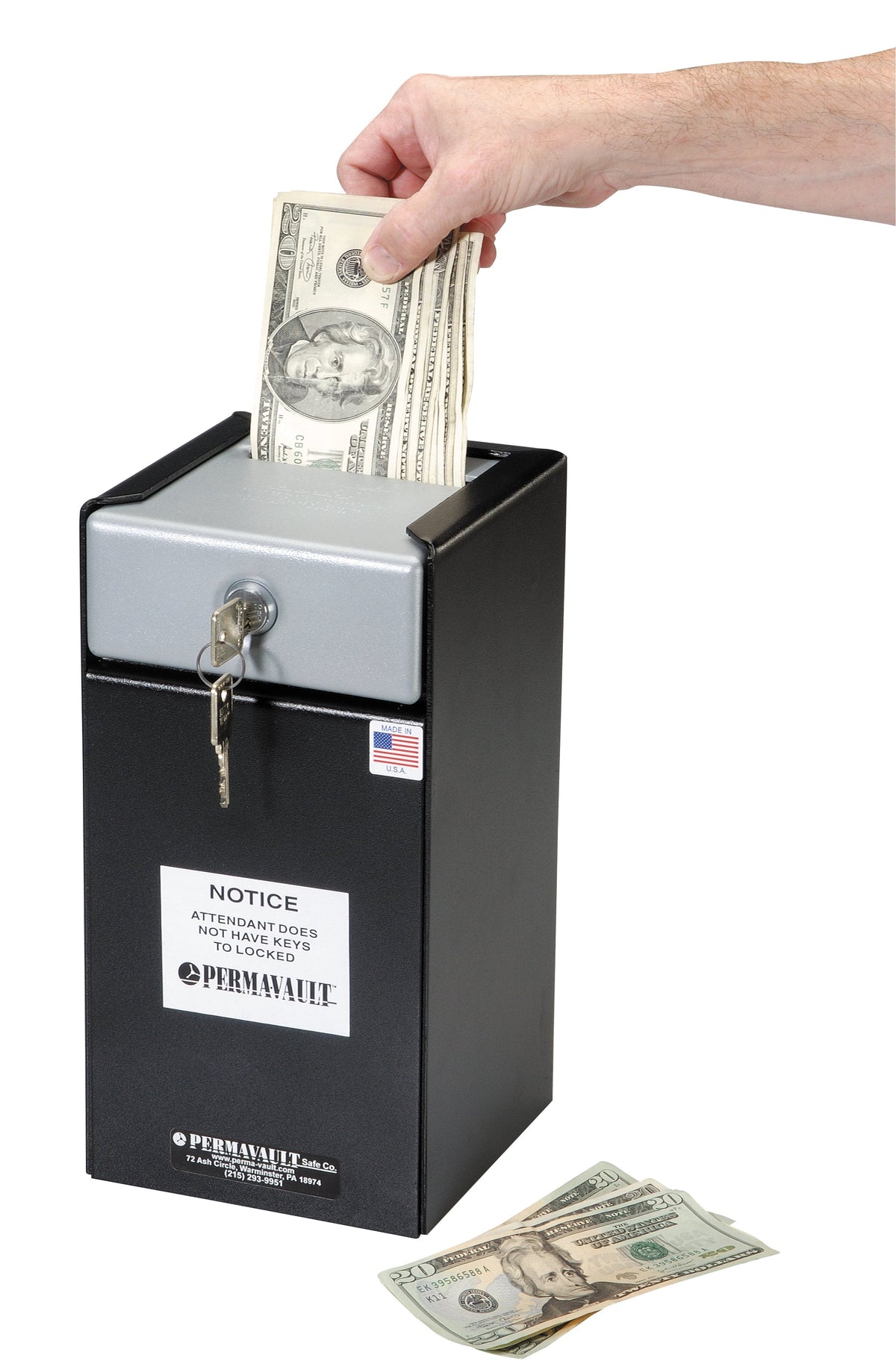 Drop Box Counter Perma-Vault PRO-30 Under Counter Drop Box | Cash Deposit Safe - Safe ...