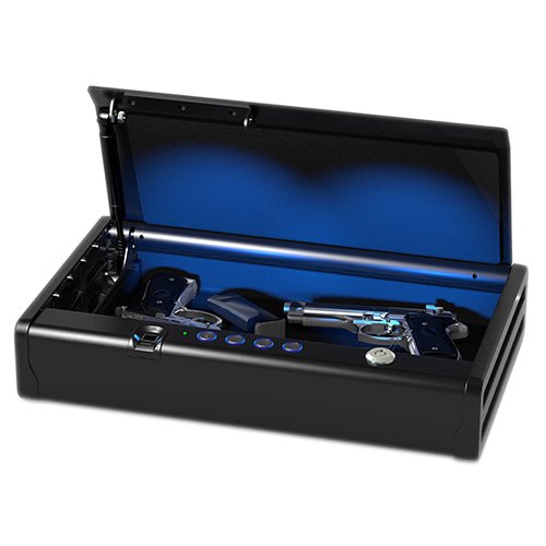 SentrySafe QAP2BLX Quick Access Biometric Pistol Safe with Interior Light