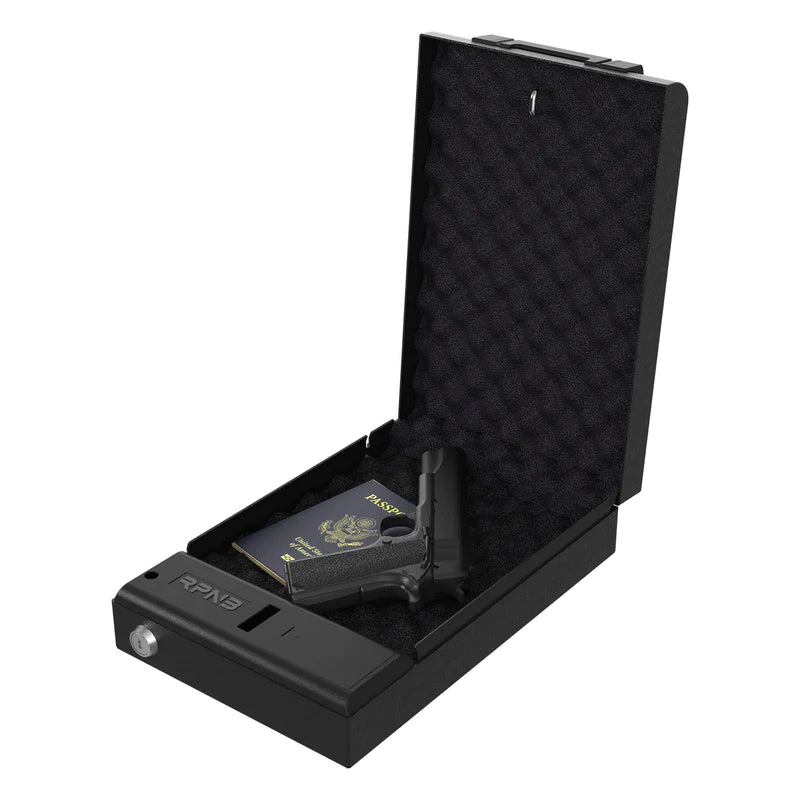 Gun Safe SOULYI Biometric Pistol Safe - Fingerprint/Keypad Quick Access Stop Box Gun Safe Gun Safe SOULYI Biometric Pistol Safe - Fingerprint/Keypad Quick Access Stop Box Gun Safe
