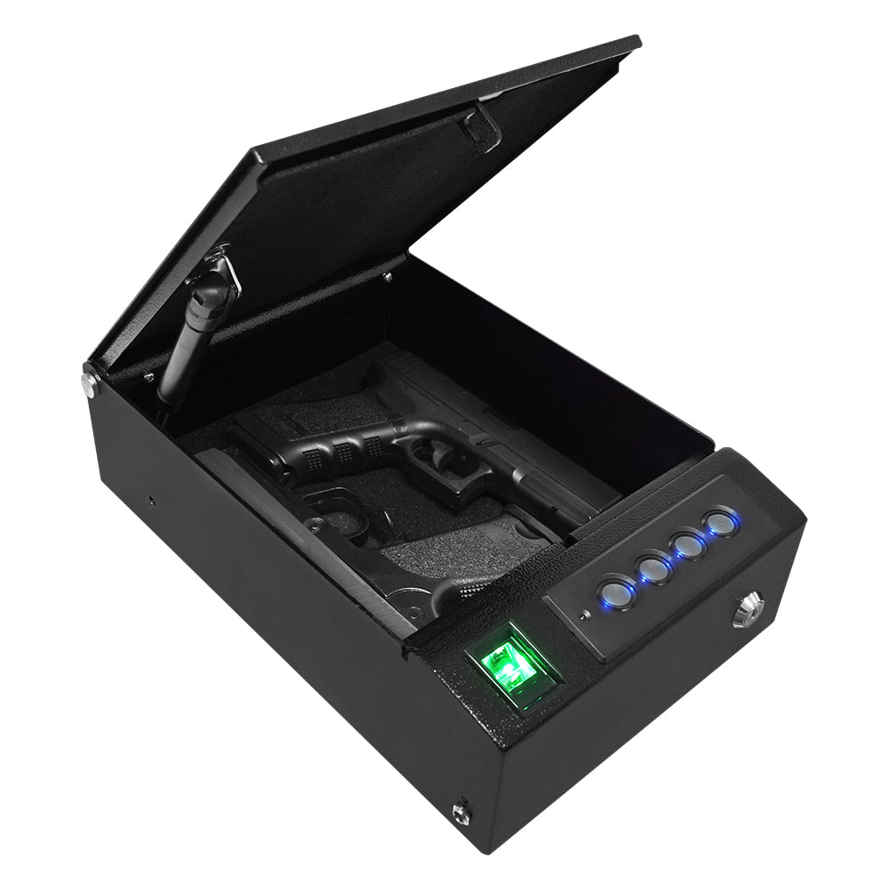 Stealth Top Vault TV1 Quick Access Biometric Pistol Safe Door Open