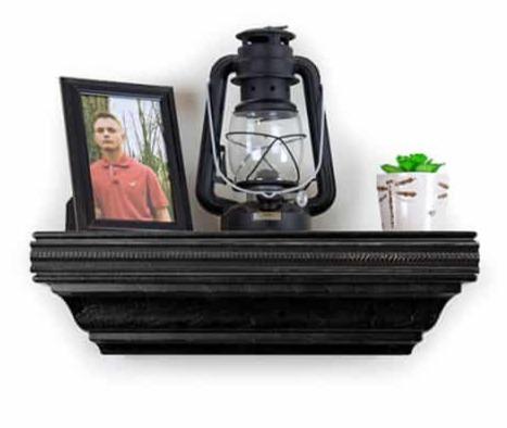 Tactical Walls 812 Single Pistol Concealment Shelf Black