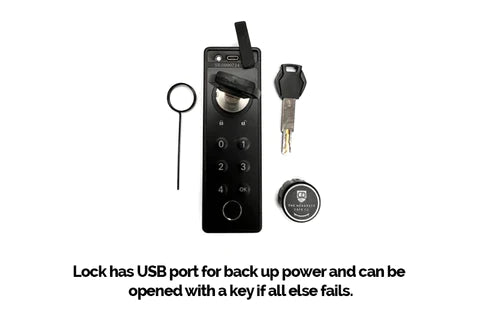 The Headrest Safe Lock with override keys