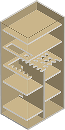 AMSEC RF6528 TL-30 High Security Gun Safe Gun Racking