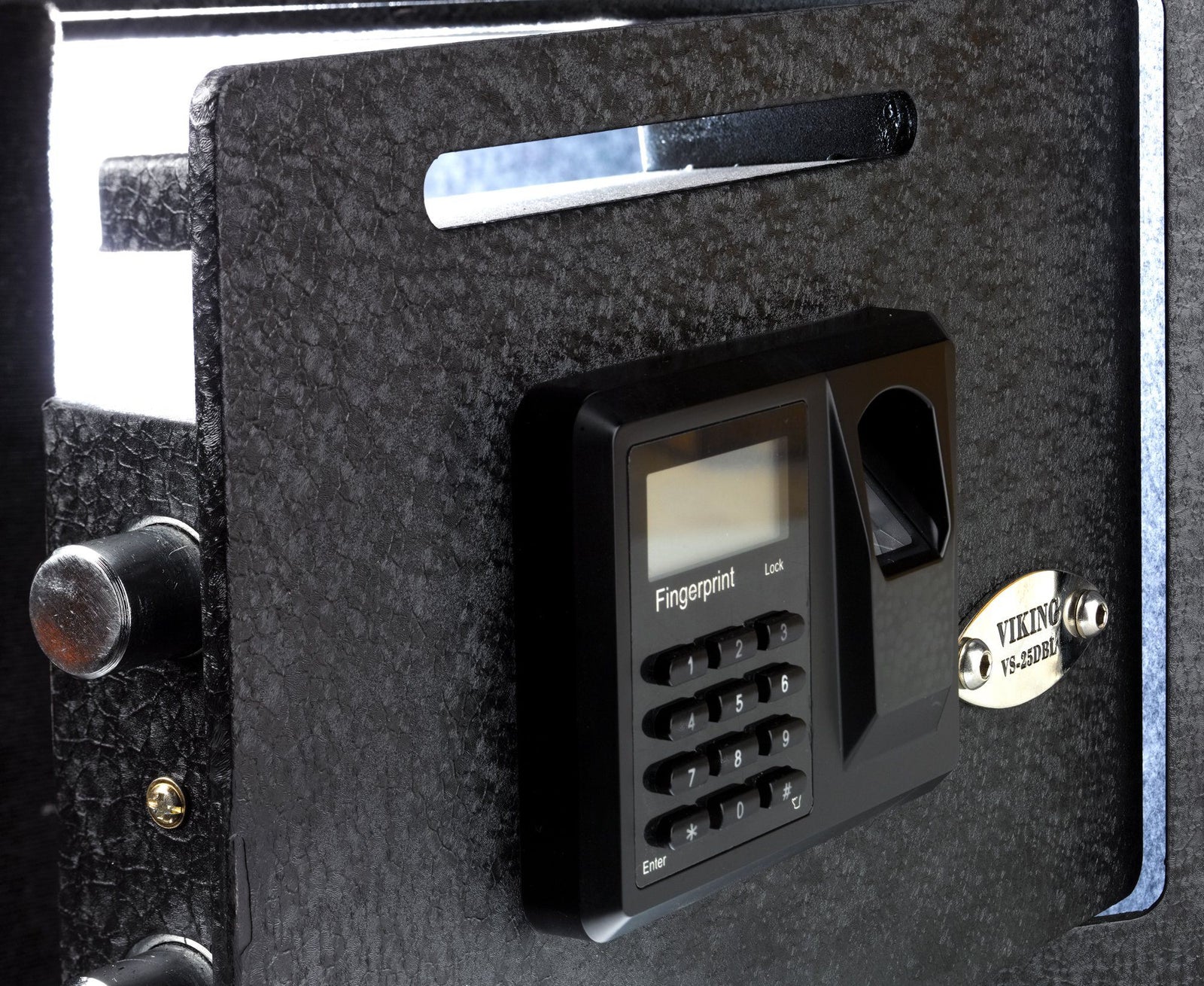 Biometric & Fingerprint Safes - Viking VS-25DBLX Small Depository Biometric Safe