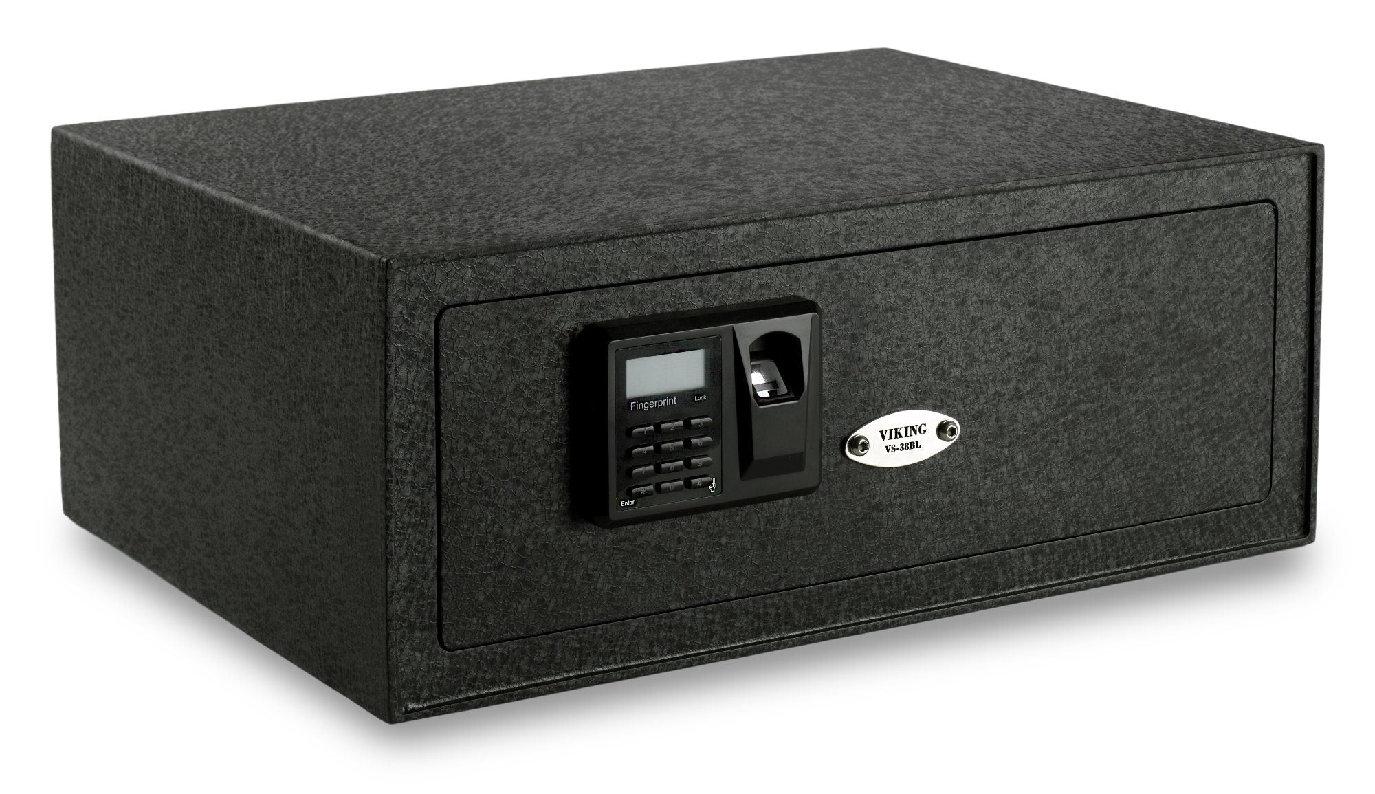 Padlockable Safe Viking VS-38BLX Extra Wide Laptop Biometric Safe - Safe and Vault Store.com