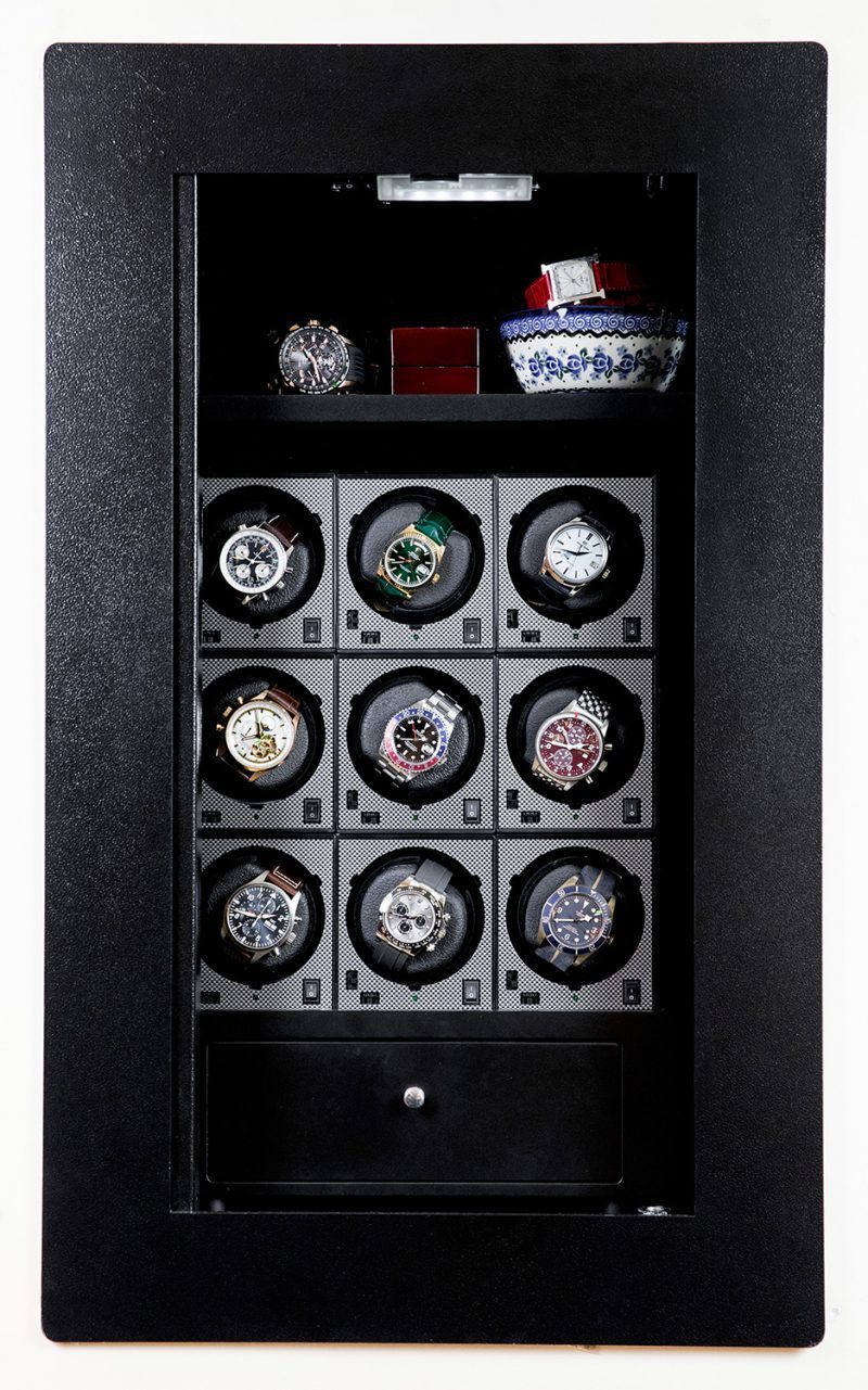 BlumSafe 301504-US Luxury Watch Winder Wall Safe USA Built Gen 2.0
