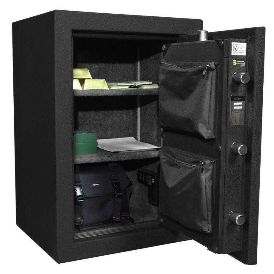 Stealth HS8 UL Home and Office Safe Door Open 90 Degrees with Contents Inside