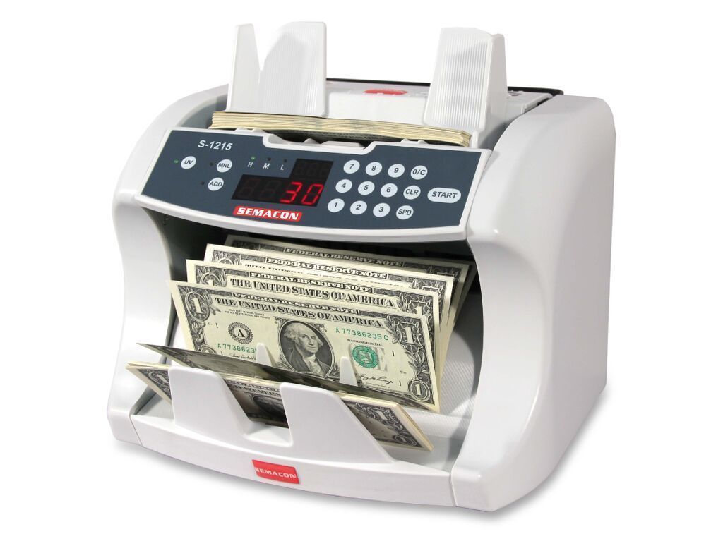File Bank Counter Semacon S-1215 Bank Grade Currency Counter (UV CF) S1215 - Safe and ...