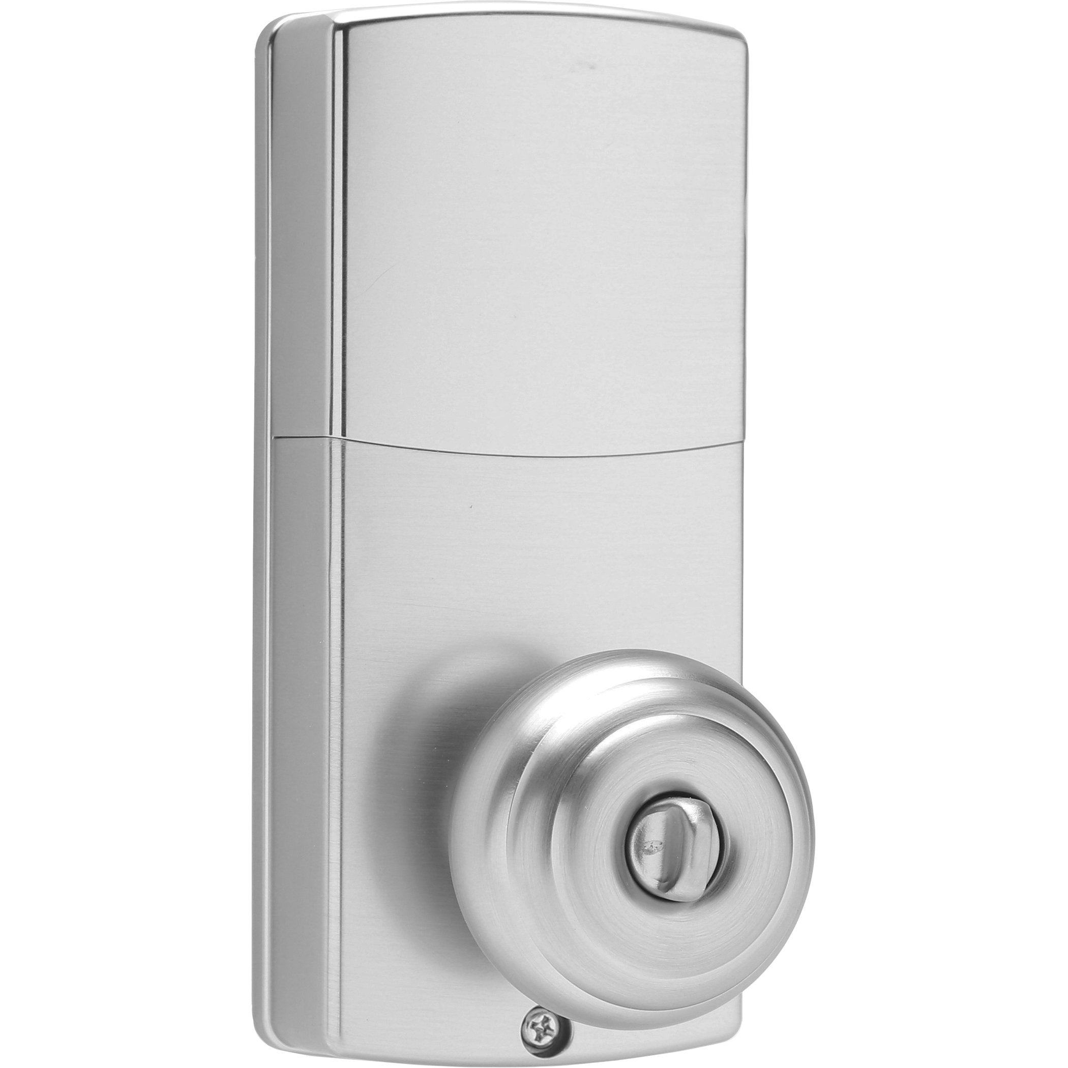 Honeywell 8732301L Electronic Entry Knob Door Lock with Keypad in Sati