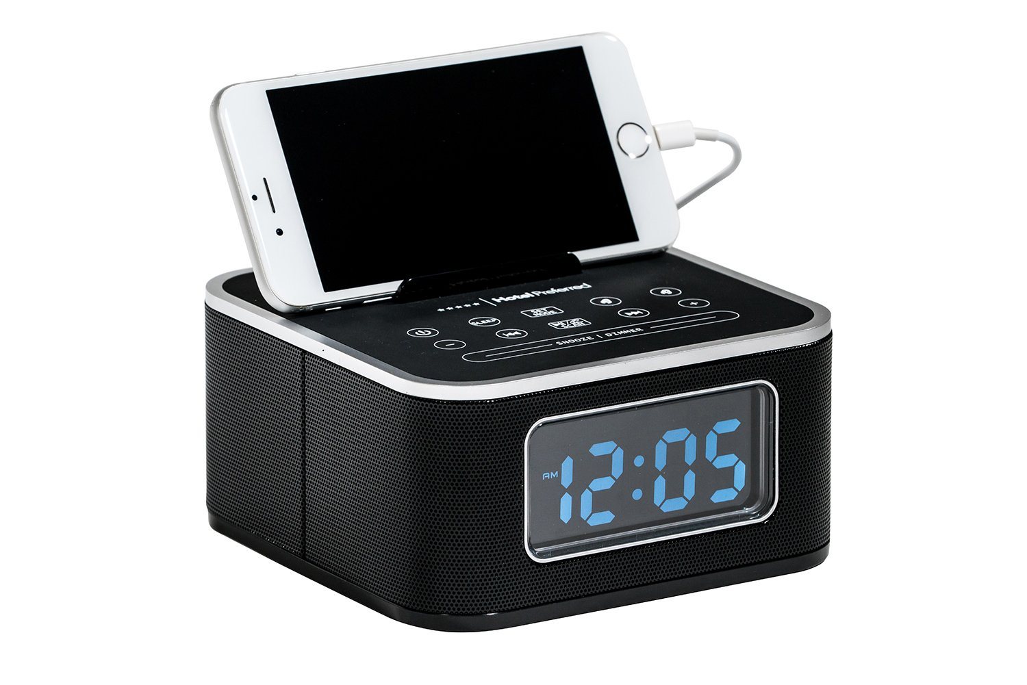 Electronics & Appliances - HPCLKR02 Alarm Clock With Charging Station