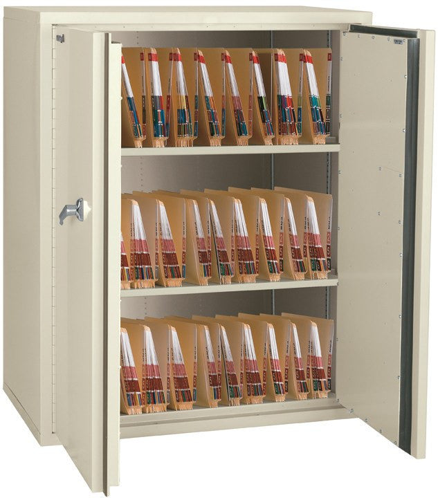 FireKing CF4436-MD Secure Storage Cabinet in Parchment Open Legal